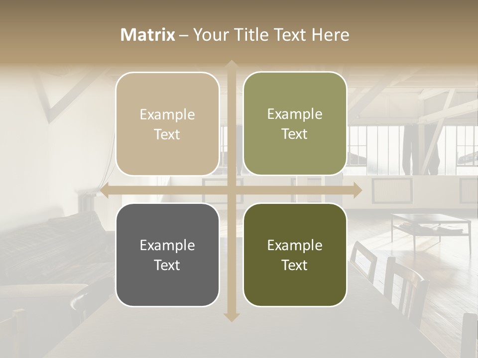 Light Beam Chairs PowerPoint Template