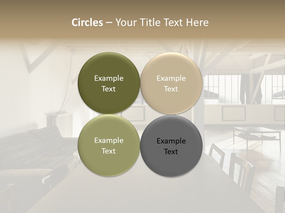 Light Beam Chairs PowerPoint Template