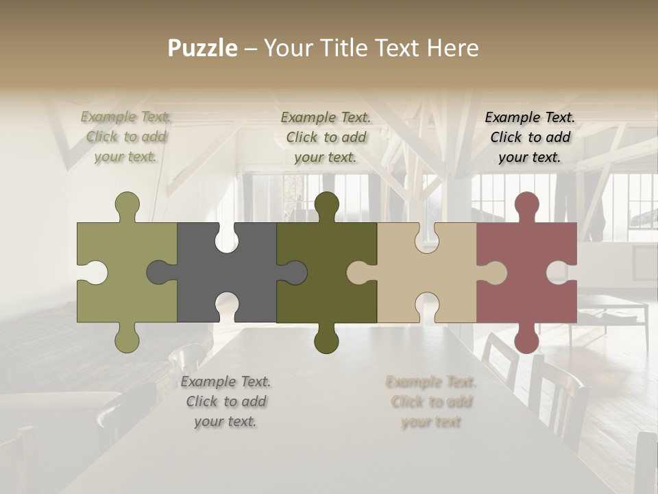 Light Beam Chairs PowerPoint Template