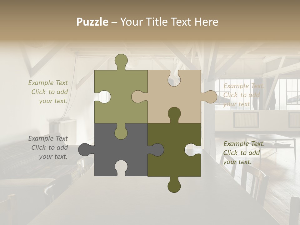 Light Beam Chairs PowerPoint Template