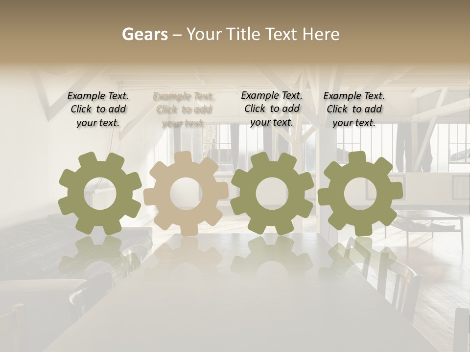 Light Beam Chairs PowerPoint Template