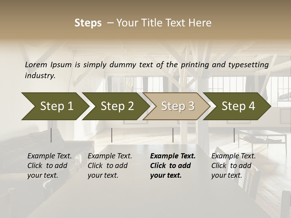 Light Beam Chairs PowerPoint Template