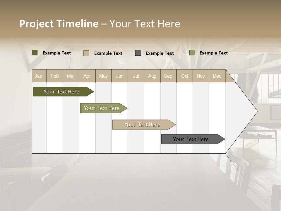 Light Beam Chairs PowerPoint Template
