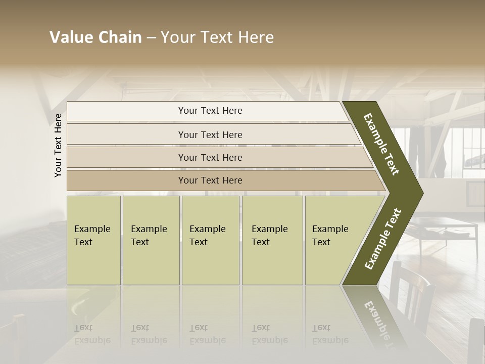Light Beam Chairs PowerPoint Template
