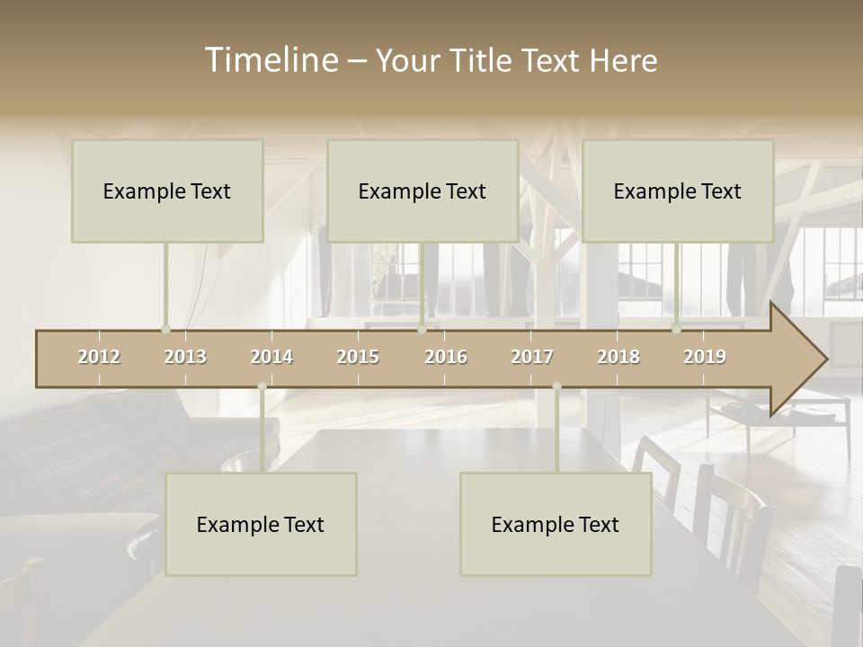 Light Beam Chairs PowerPoint Template