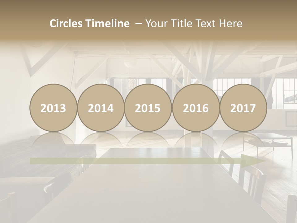 Light Beam Chairs PowerPoint Template