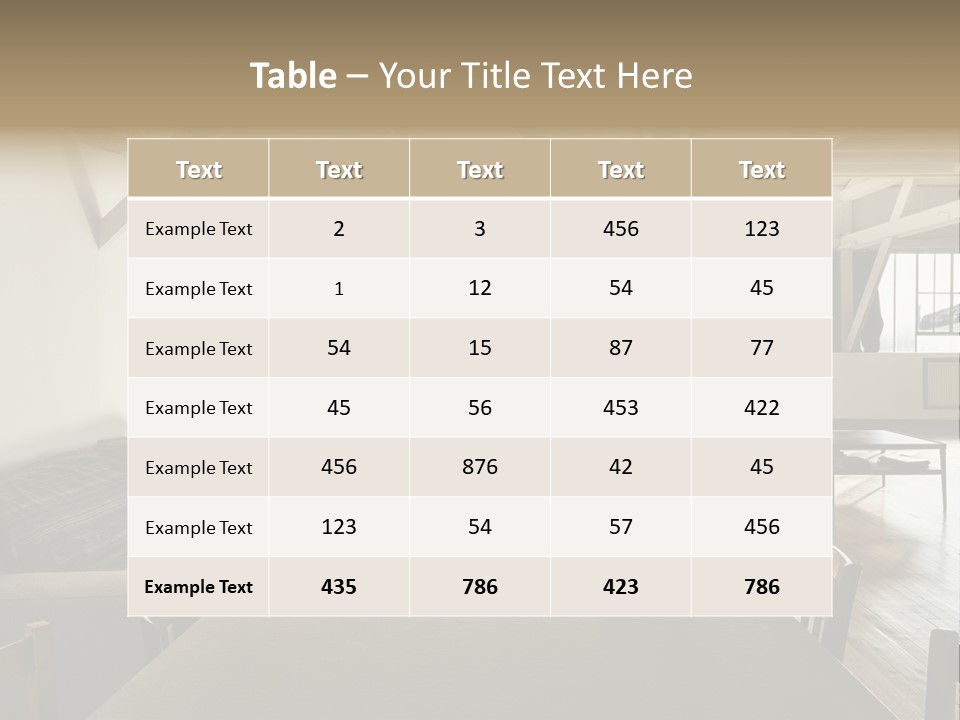 Light Beam Chairs PowerPoint Template