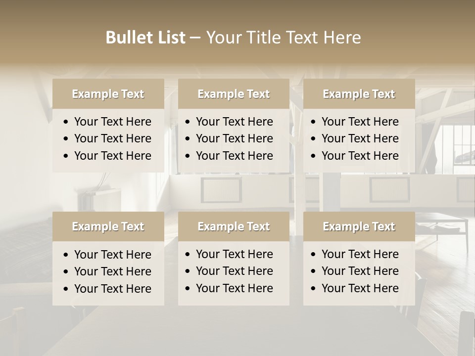 Light Beam Chairs PowerPoint Template