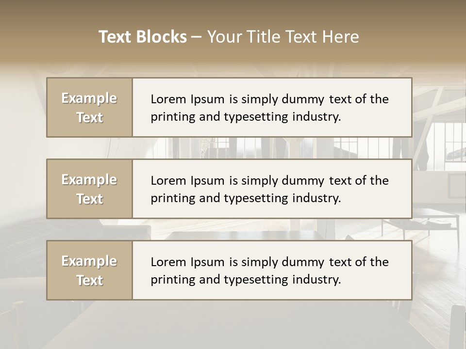 Light Beam Chairs PowerPoint Template