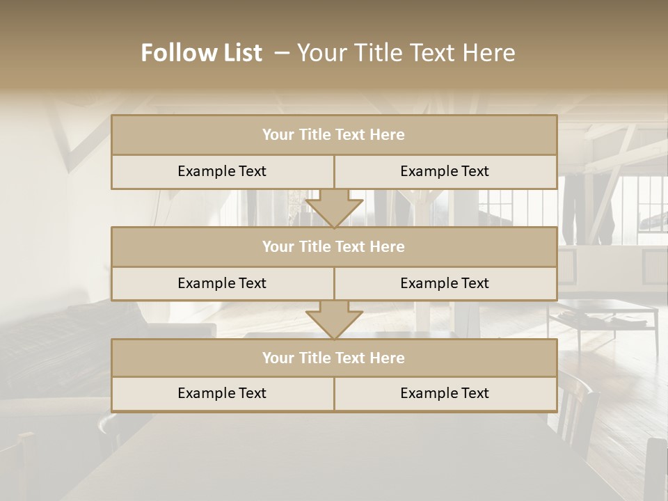 Light Beam Chairs PowerPoint Template