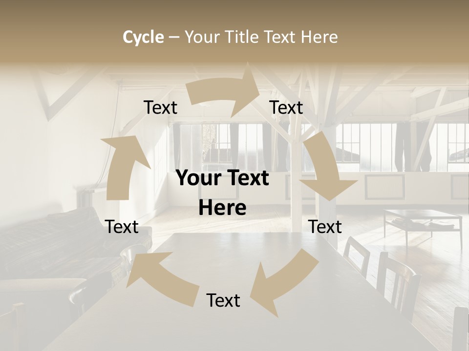 Light Beam Chairs PowerPoint Template