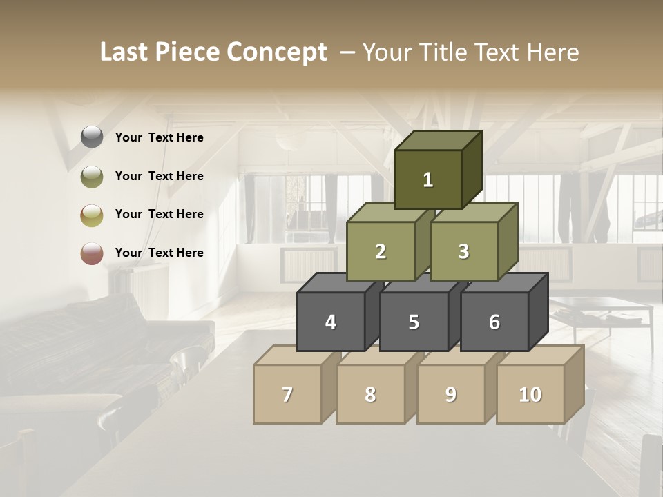 Light Beam Chairs PowerPoint Template