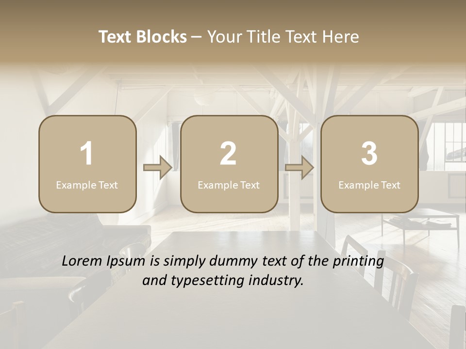 Light Beam Chairs PowerPoint Template