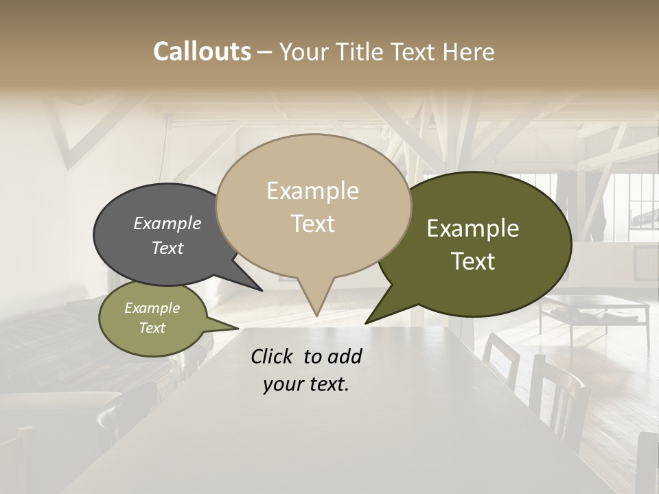 Light Beam Chairs PowerPoint Template
