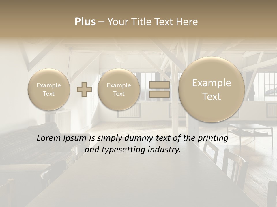 Light Beam Chairs PowerPoint Template