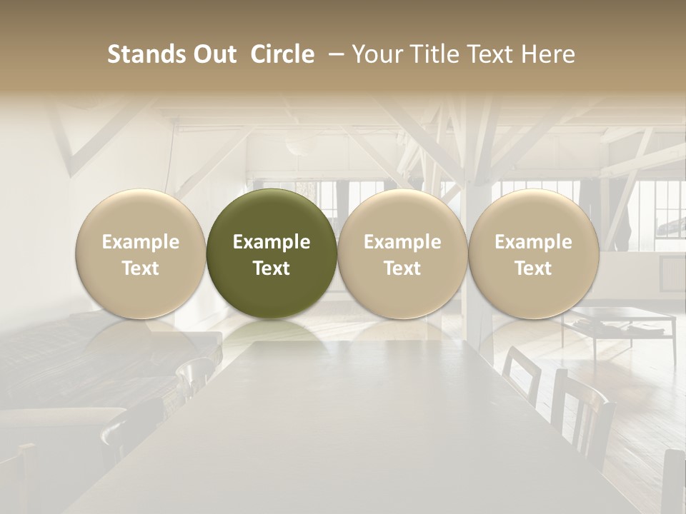 Light Beam Chairs PowerPoint Template