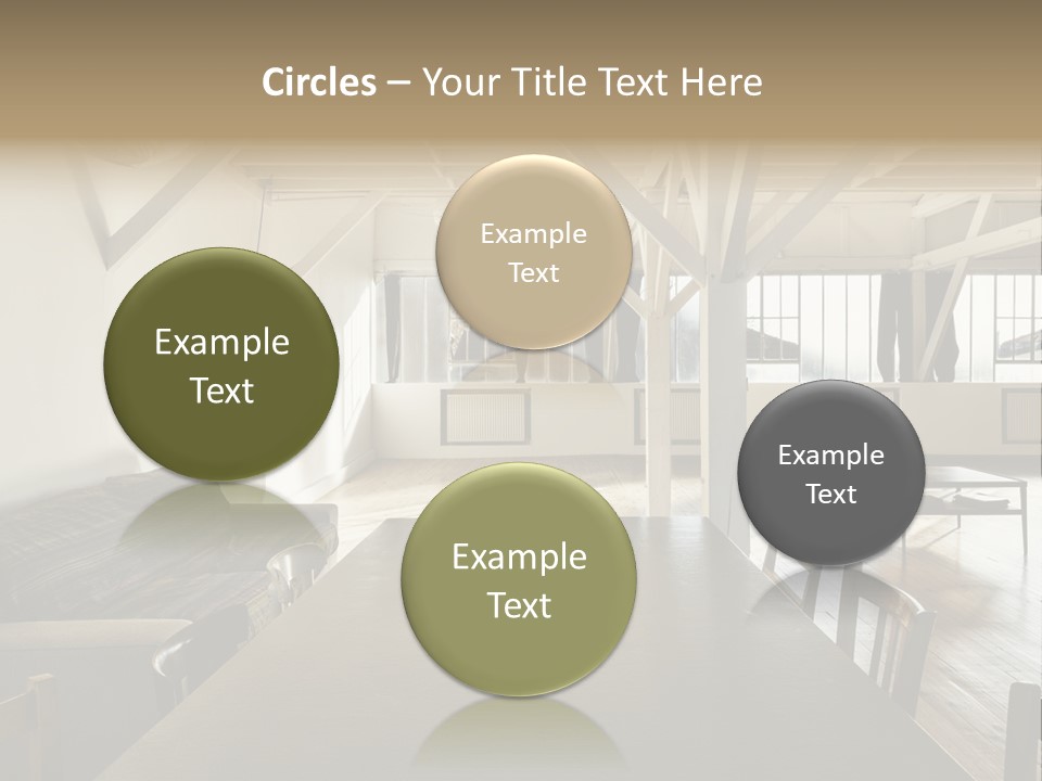 Light Beam Chairs PowerPoint Template