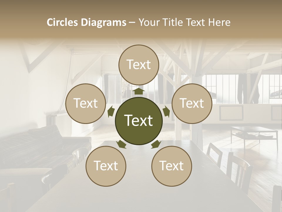 Light Beam Chairs PowerPoint Template
