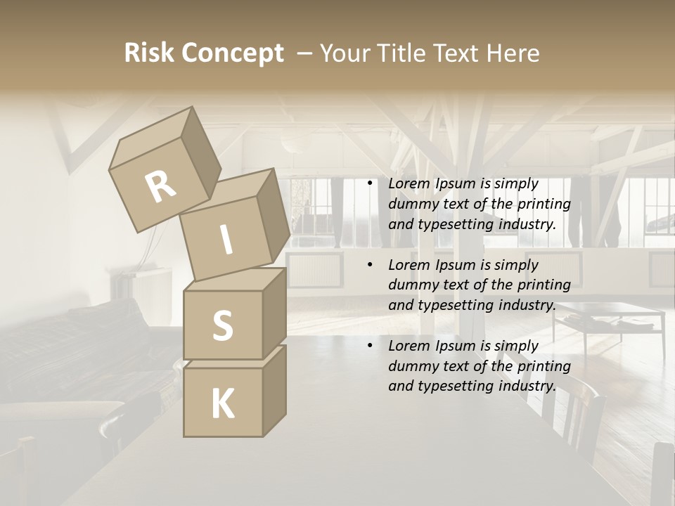 Light Beam Chairs PowerPoint Template