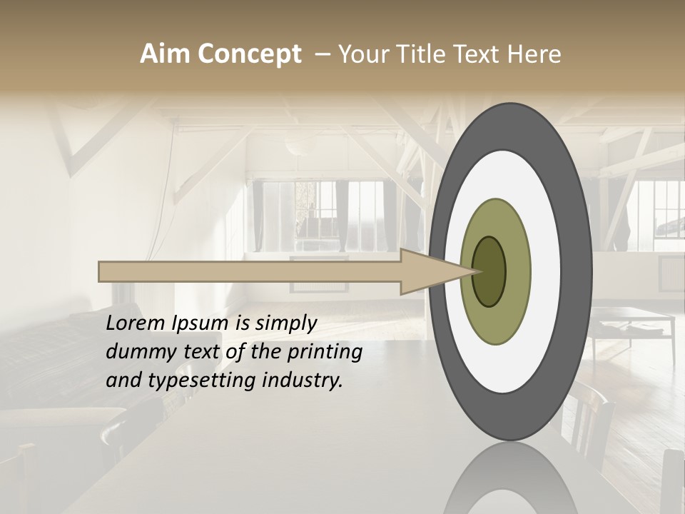 Light Beam Chairs PowerPoint Template