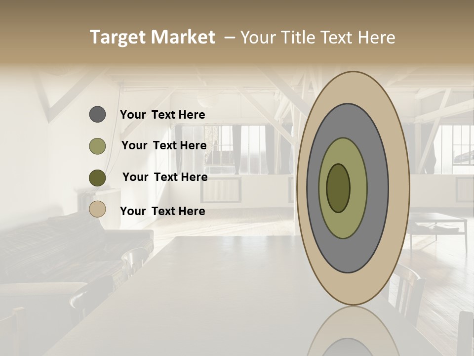 Light Beam Chairs PowerPoint Template