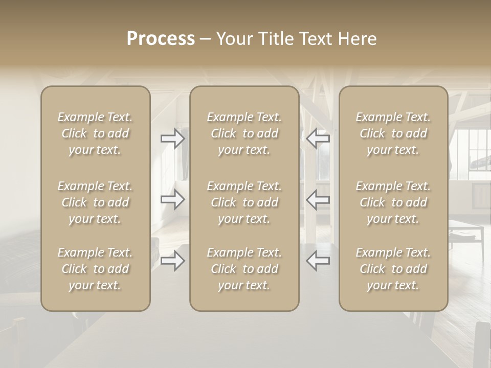 Light Beam Chairs PowerPoint Template