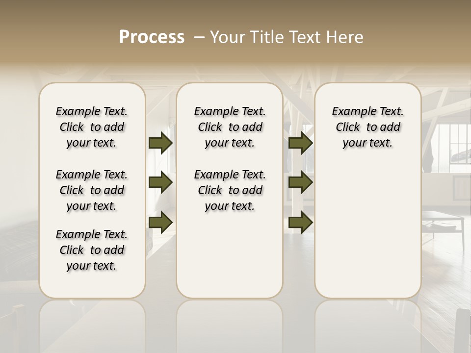 Light Beam Chairs PowerPoint Template