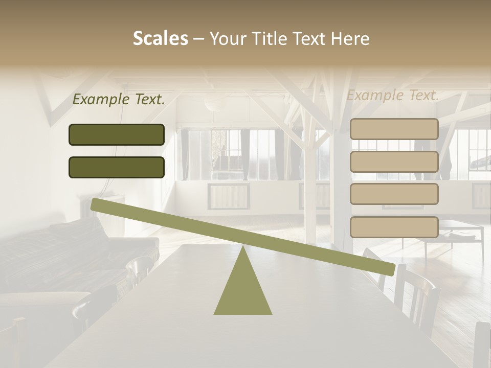 Light Beam Chairs PowerPoint Template