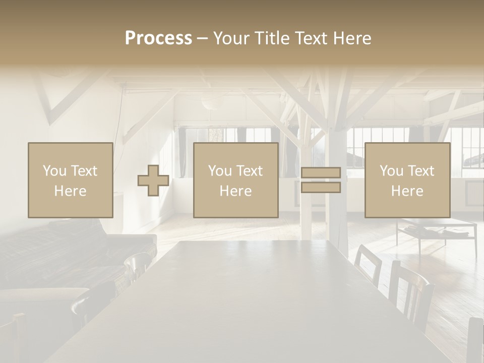Light Beam Chairs PowerPoint Template