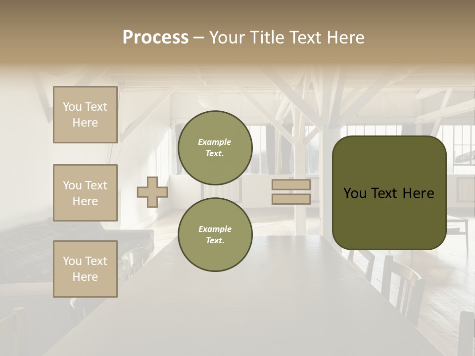 Light Beam Chairs PowerPoint Template