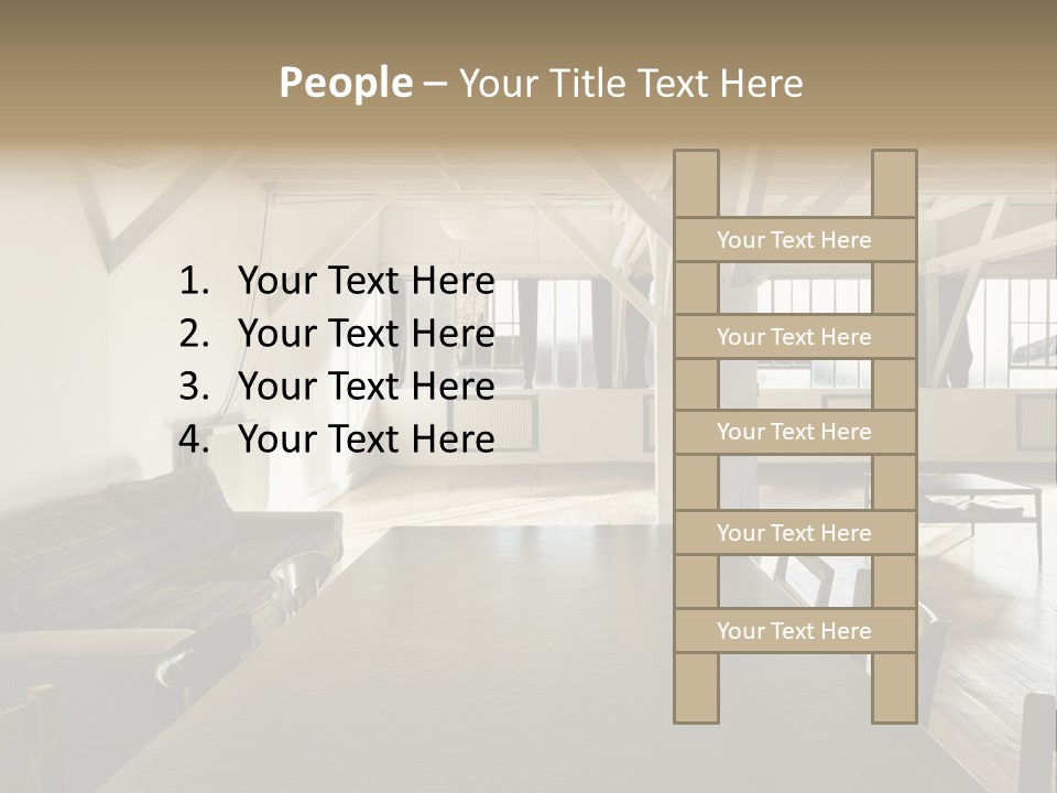 Light Beam Chairs PowerPoint Template