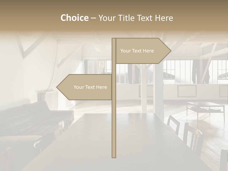 Light Beam Chairs PowerPoint Template