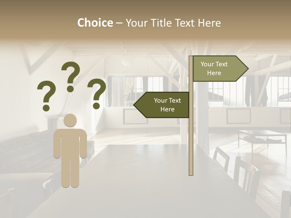 Light Beam Chairs PowerPoint Template