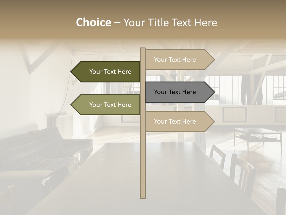 Light Beam Chairs PowerPoint Template