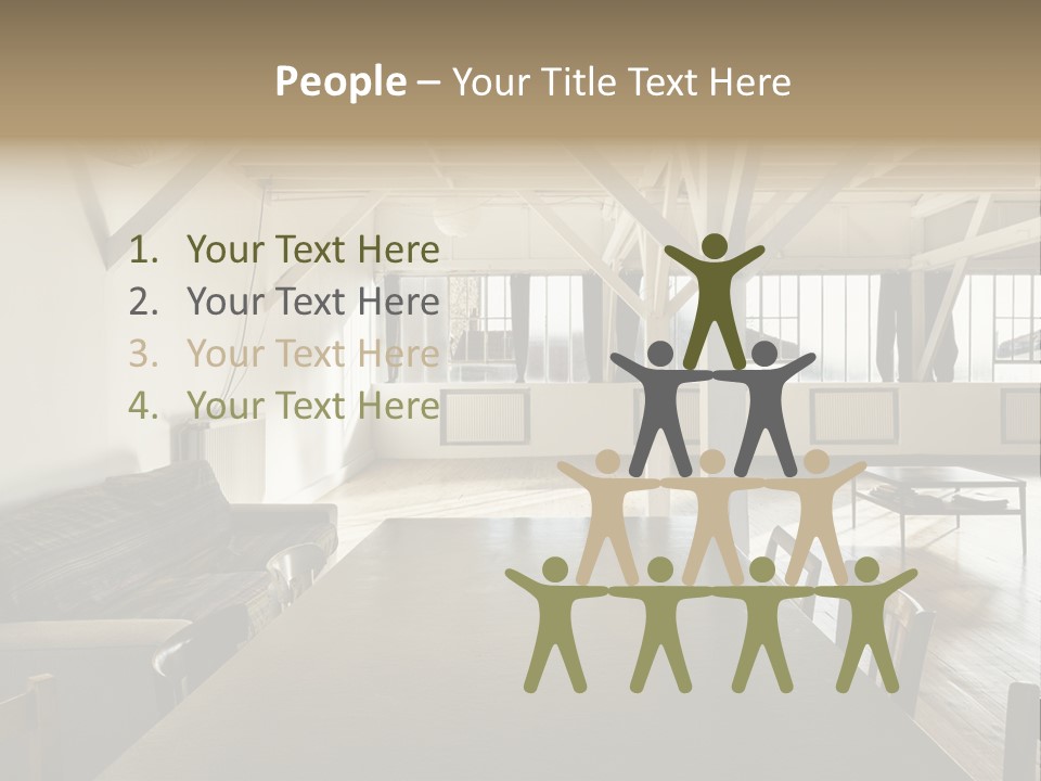 Light Beam Chairs PowerPoint Template