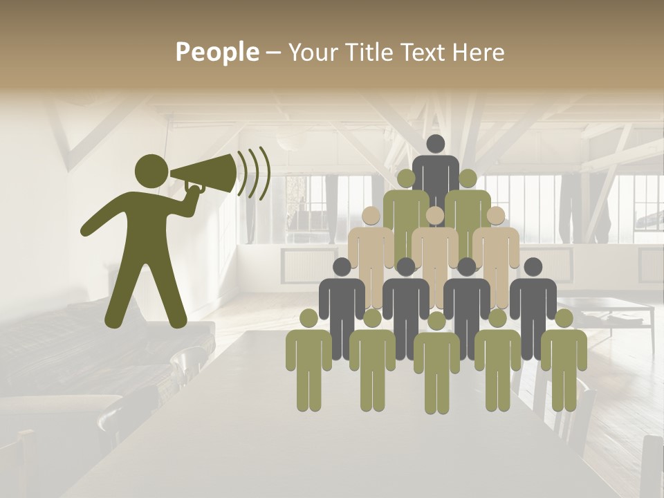 Light Beam Chairs PowerPoint Template