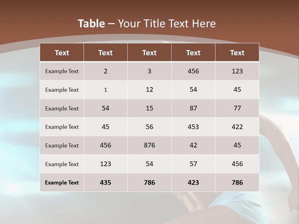 Athletic Workout Health PowerPoint Template