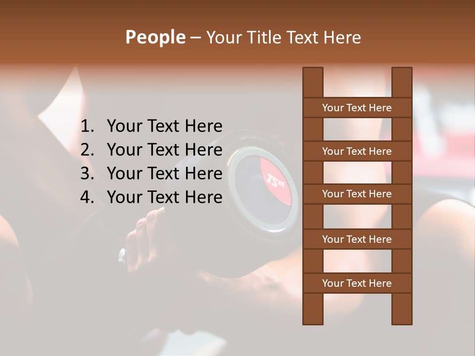 Strengthen Nude Muscle PowerPoint Template