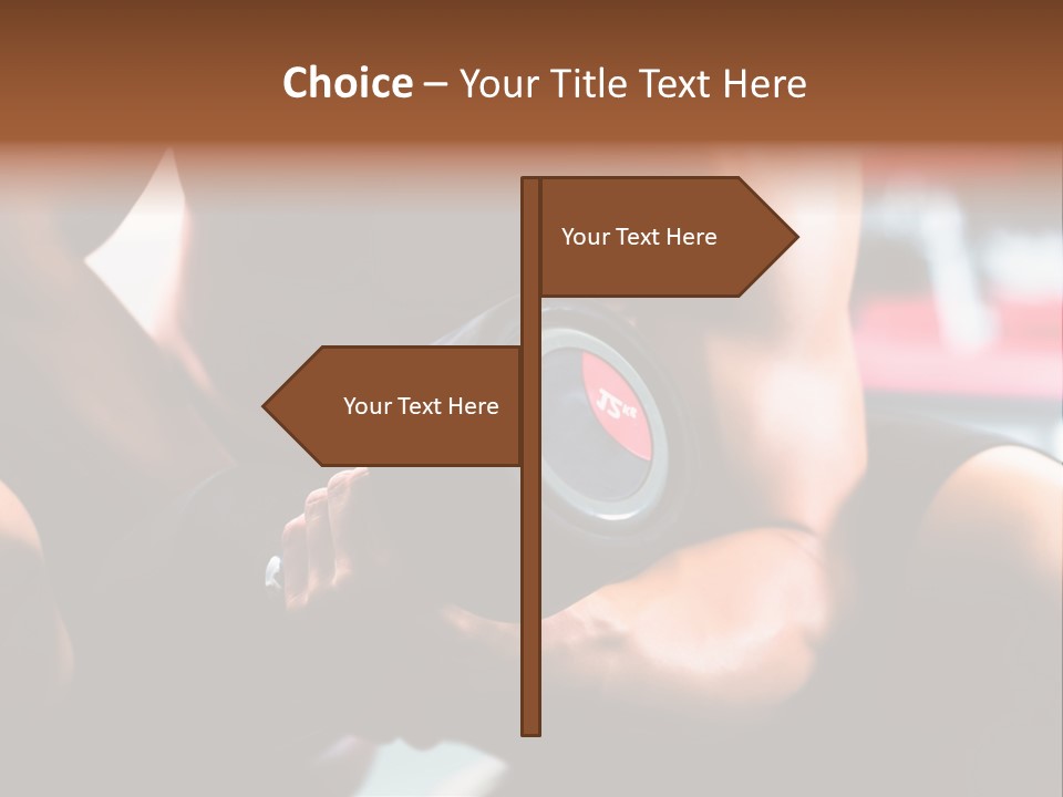 Strengthen Nude Muscle PowerPoint Template