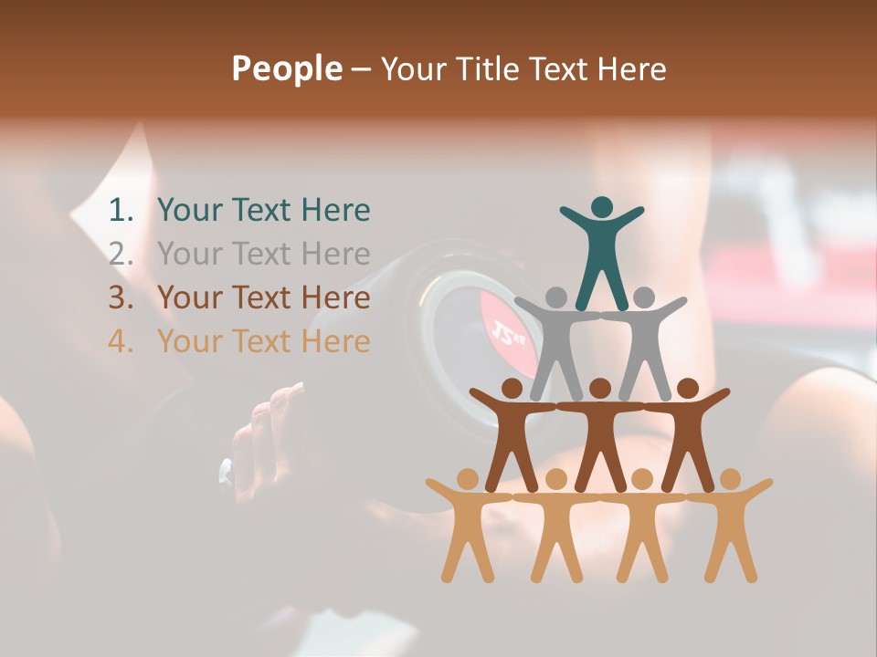 Strengthen Nude Muscle PowerPoint Template