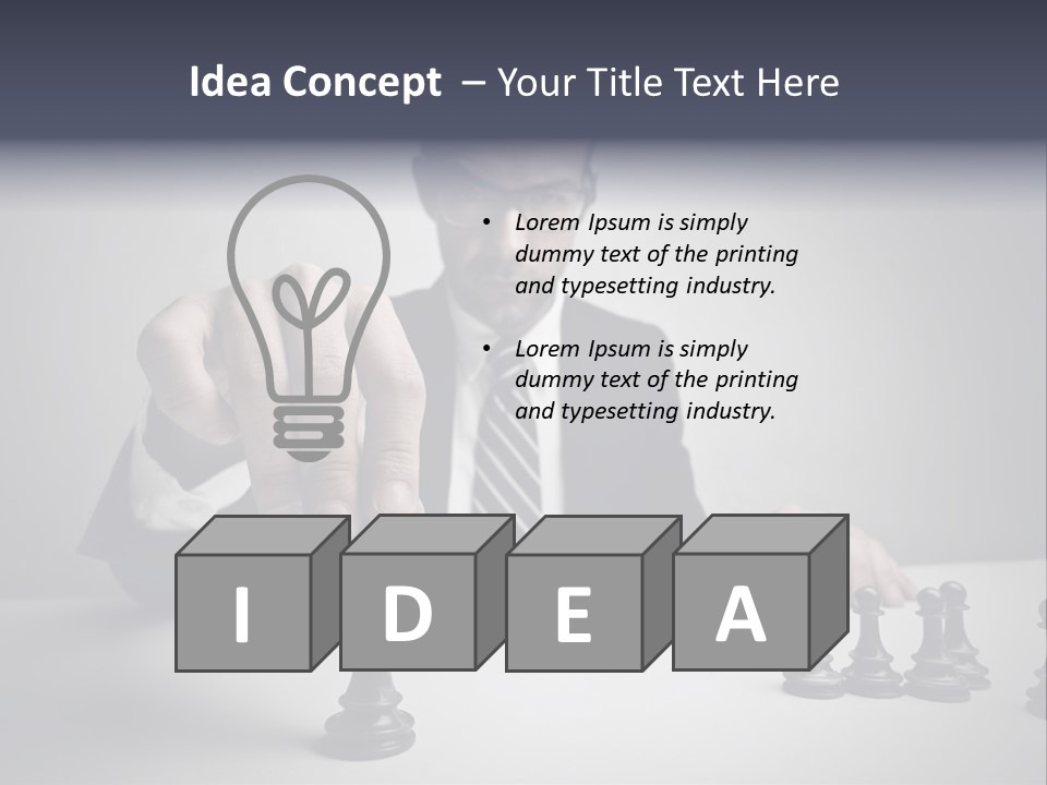 Intelligence Think Work PowerPoint Template