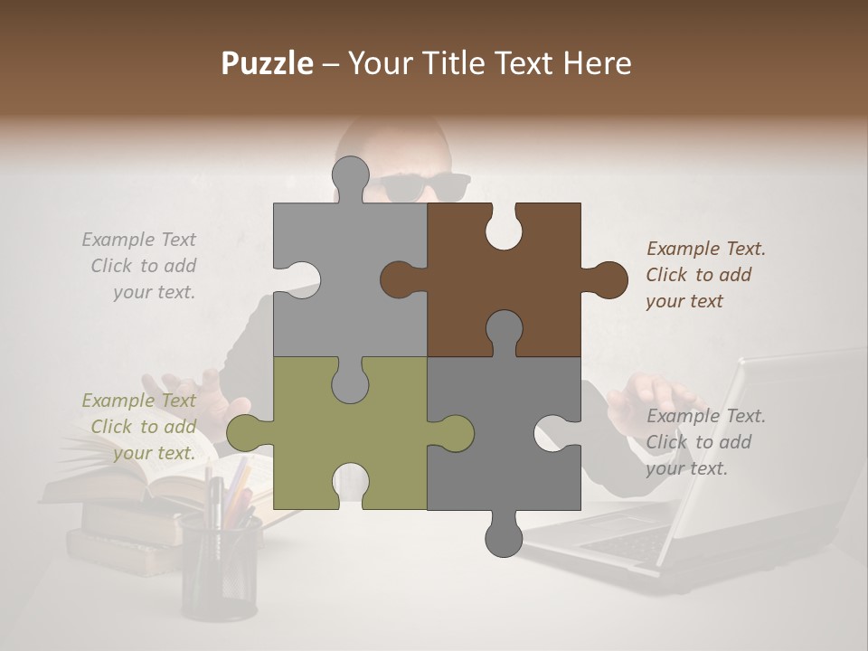 Sunglasses Laptop Touch PowerPoint Template