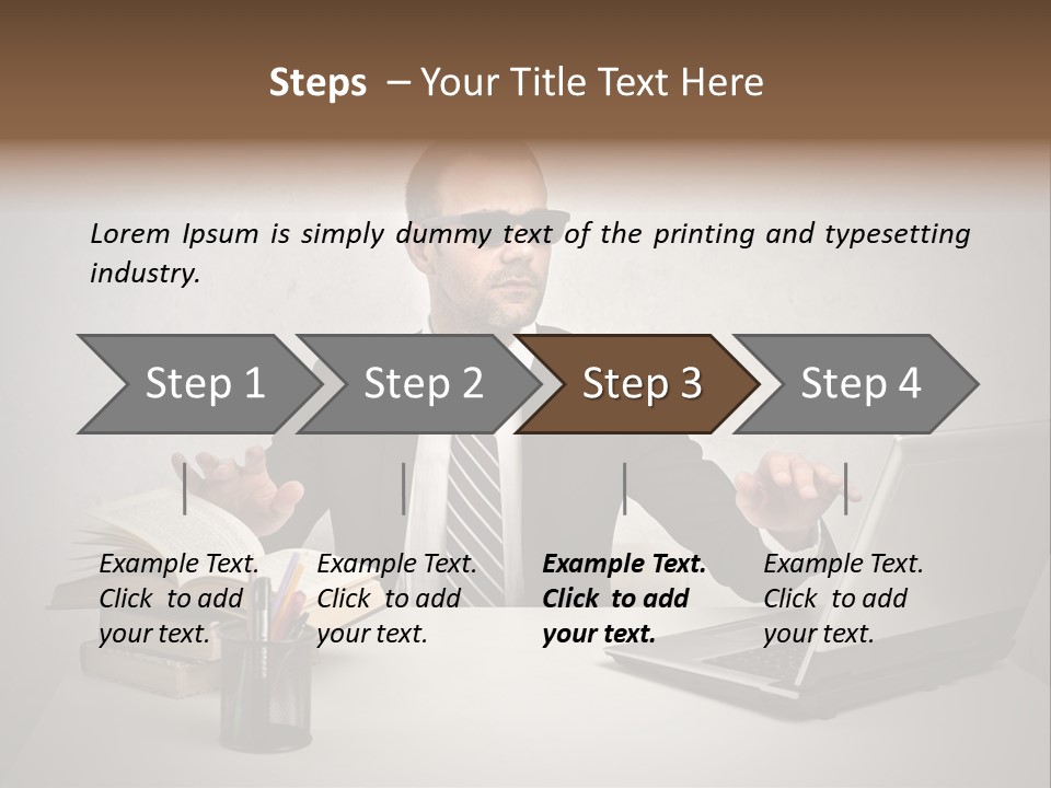 Sunglasses Laptop Touch PowerPoint Template