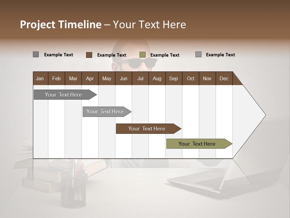 Sunglasses Laptop Touch PowerPoint Template