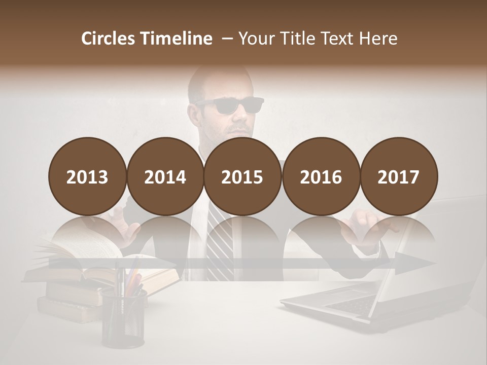 Sunglasses Laptop Touch PowerPoint Template