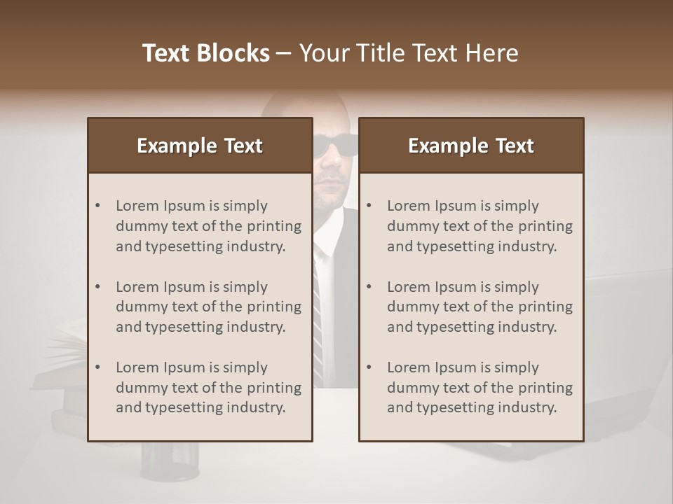 Sunglasses Laptop Touch PowerPoint Template
