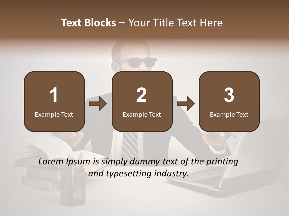 Sunglasses Laptop Touch PowerPoint Template