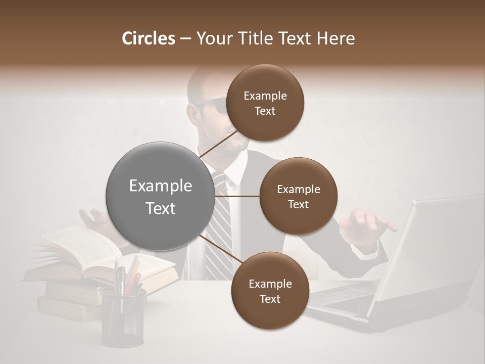 Sunglasses Laptop Touch PowerPoint Template