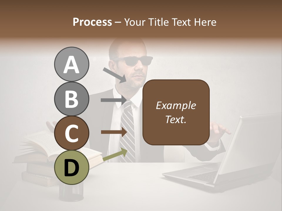 Sunglasses Laptop Touch PowerPoint Template