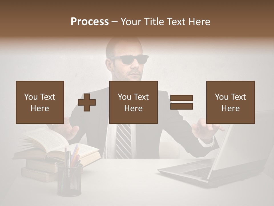 Sunglasses Laptop Touch PowerPoint Template